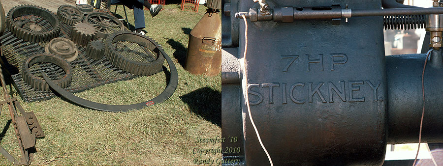 gears and close up of Hit 'n Miss engine - Soule Live Steam Festival Meridian, MS 2010