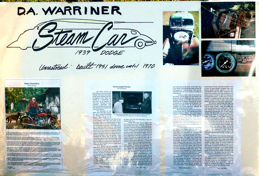 Dodge "Warriner" steam powered car - Soule' Live Steam Festival Meridian, MS 2011