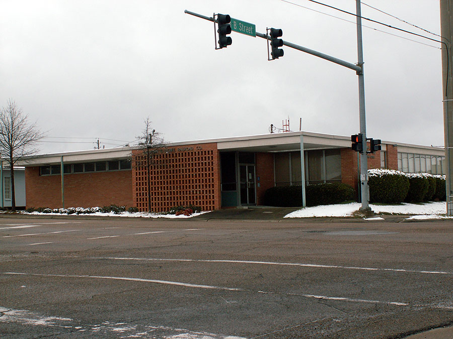 Snow on Meridian and Bigbee main office Meridian, MS