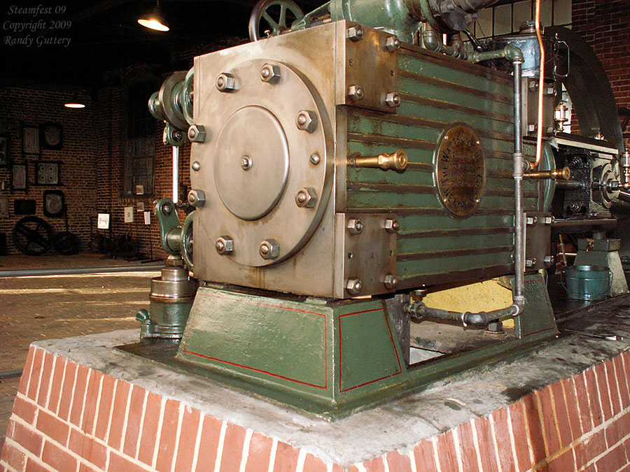 Watt Campbell "Corliss" engine - cylinder head Soule Live Steam Festival Meridian, MS 2009