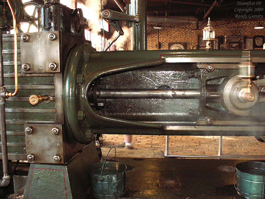 Watt Campbell "Corliss" engine - piston rod Soule Live Steam Festival Meridian, MS 2009