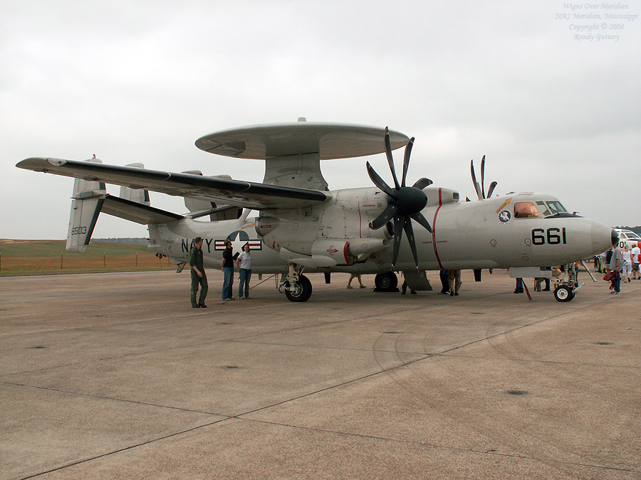 The Navy's  E-2C Hawkeye. 