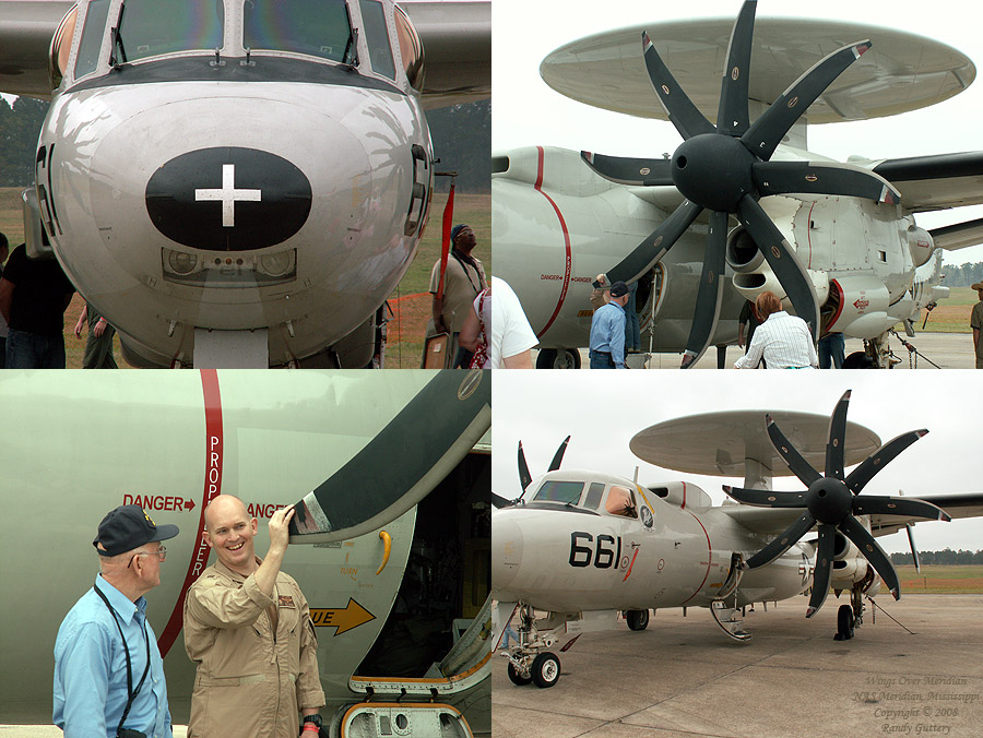 Navy E-2C Hawkeye - 8-bladed propeller. 